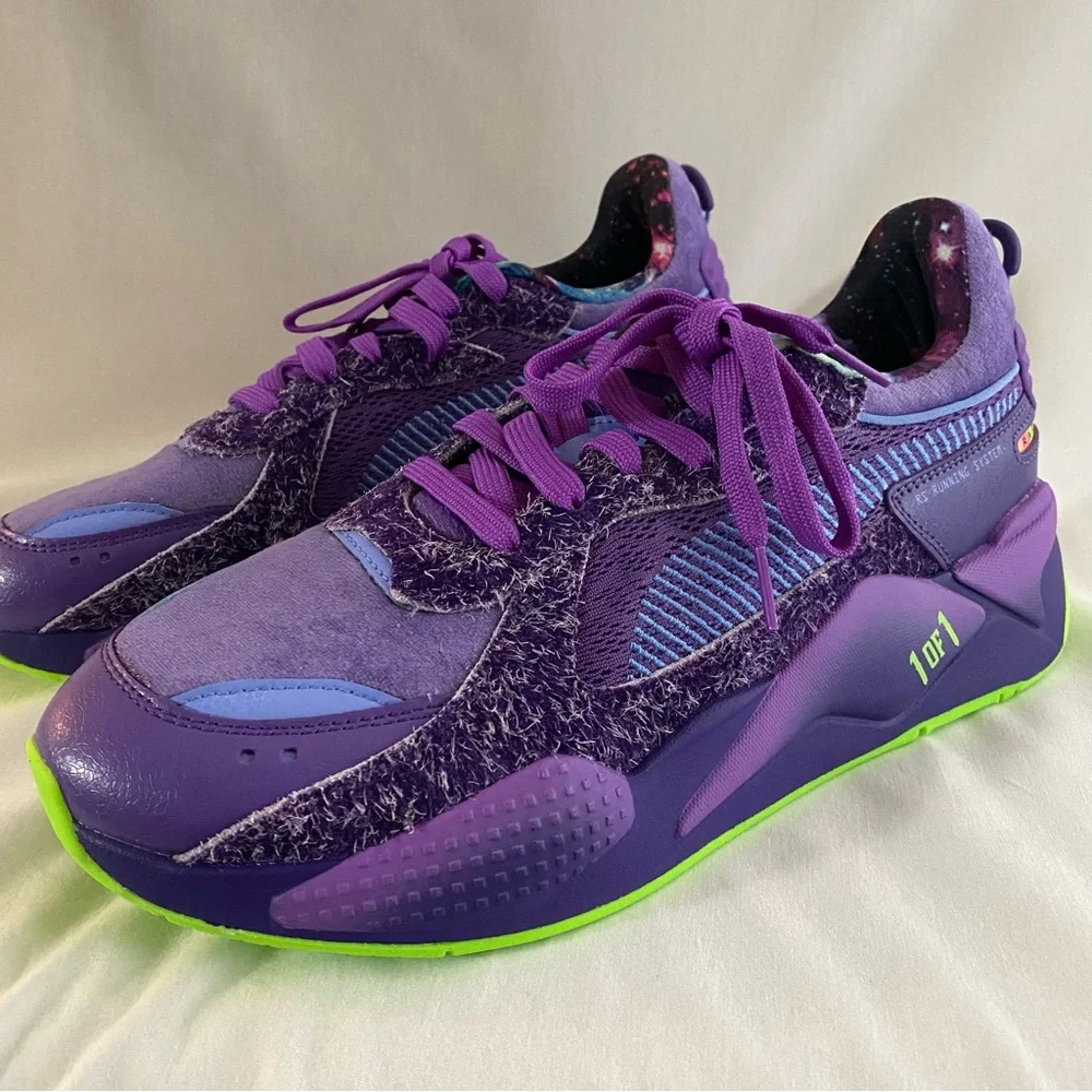 Puma RS-X Galaxy LaMelo Ball Shoes Mens 10.5 Purple Casual Basketball Sneakers
